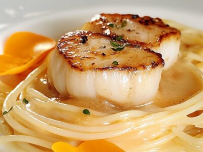 Saint-Jacques Crémeuses Spaghetti : Recette Rapide et Savoureuse