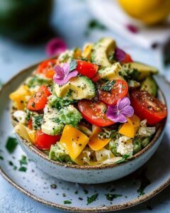 Salade Pâtes Avocat