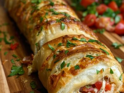 Stromboli Poulet Bacon Facile | Recette Savoureuse