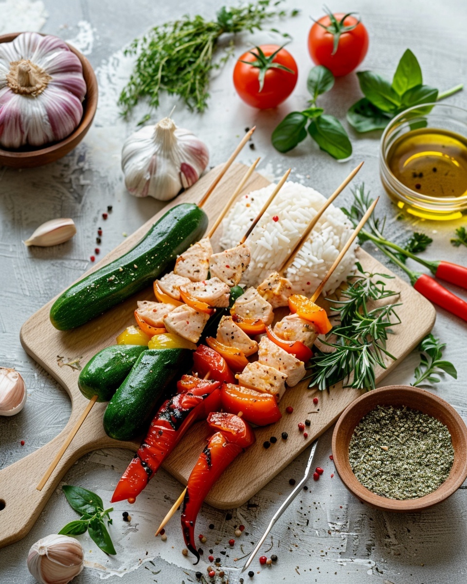 Brochettes de dinde au curry