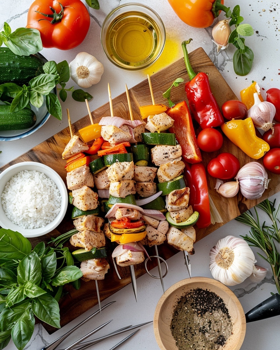 Brochettes de dinde au curry