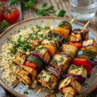 Recette Délicieuse : Brochettes de Tofu Grillé pour un Repas Sain et Savoureux