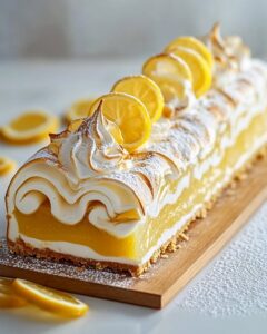 Bûche Citron Meringuée