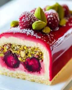 Bûche Framboise Pistache