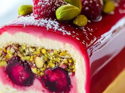 Bûche Framboise Pistache : La Recette Facile
