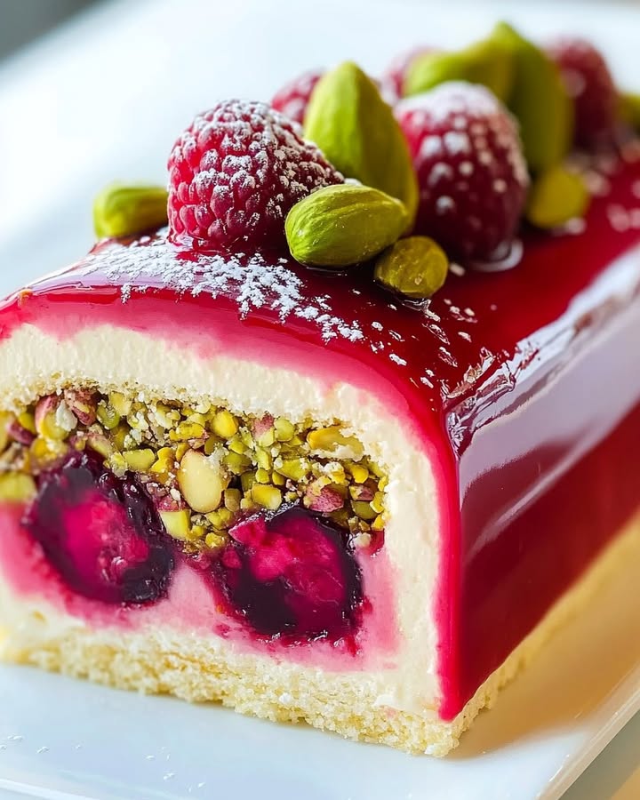 Bûche Framboise Pistache