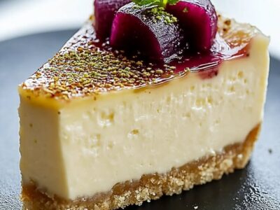 Cheesecake Combava Rhubarbe : Recette facile
