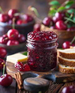 Confiture de cerises griottes