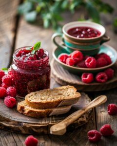 Confiture de framboises sans pépins