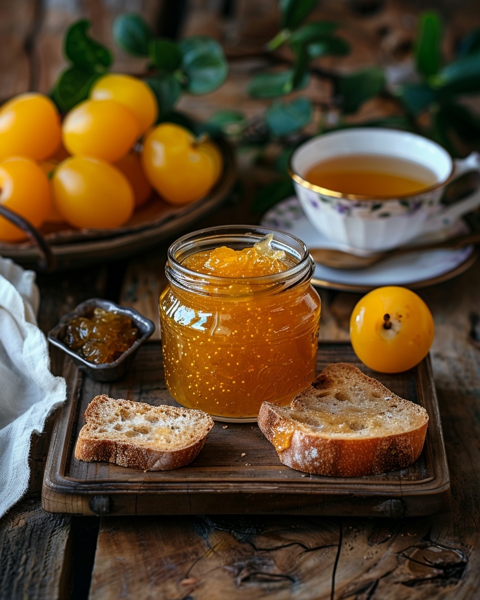 Confiture de mirabelles dorées