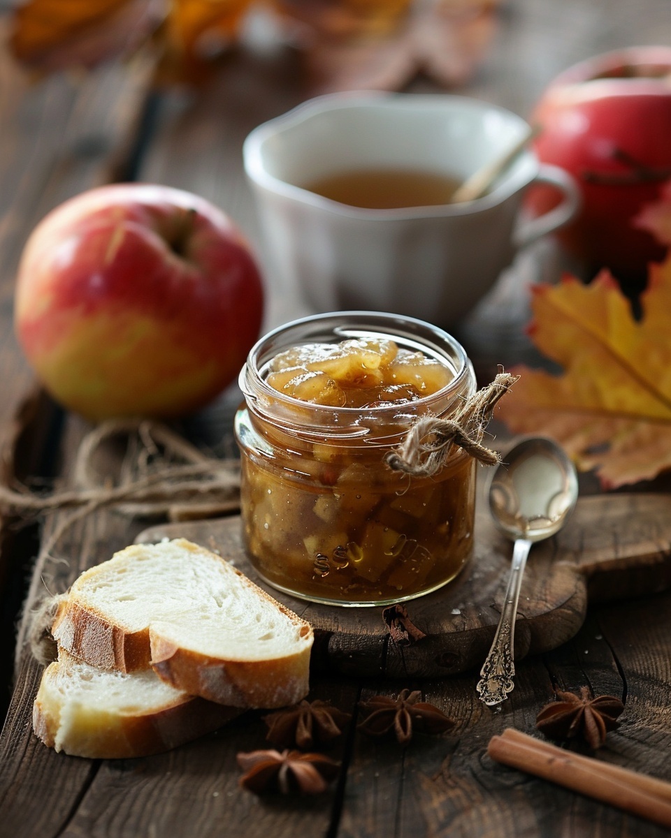 Confiture de pommes et cannelle