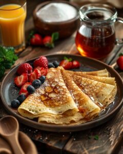 Crêpes à la bière légères