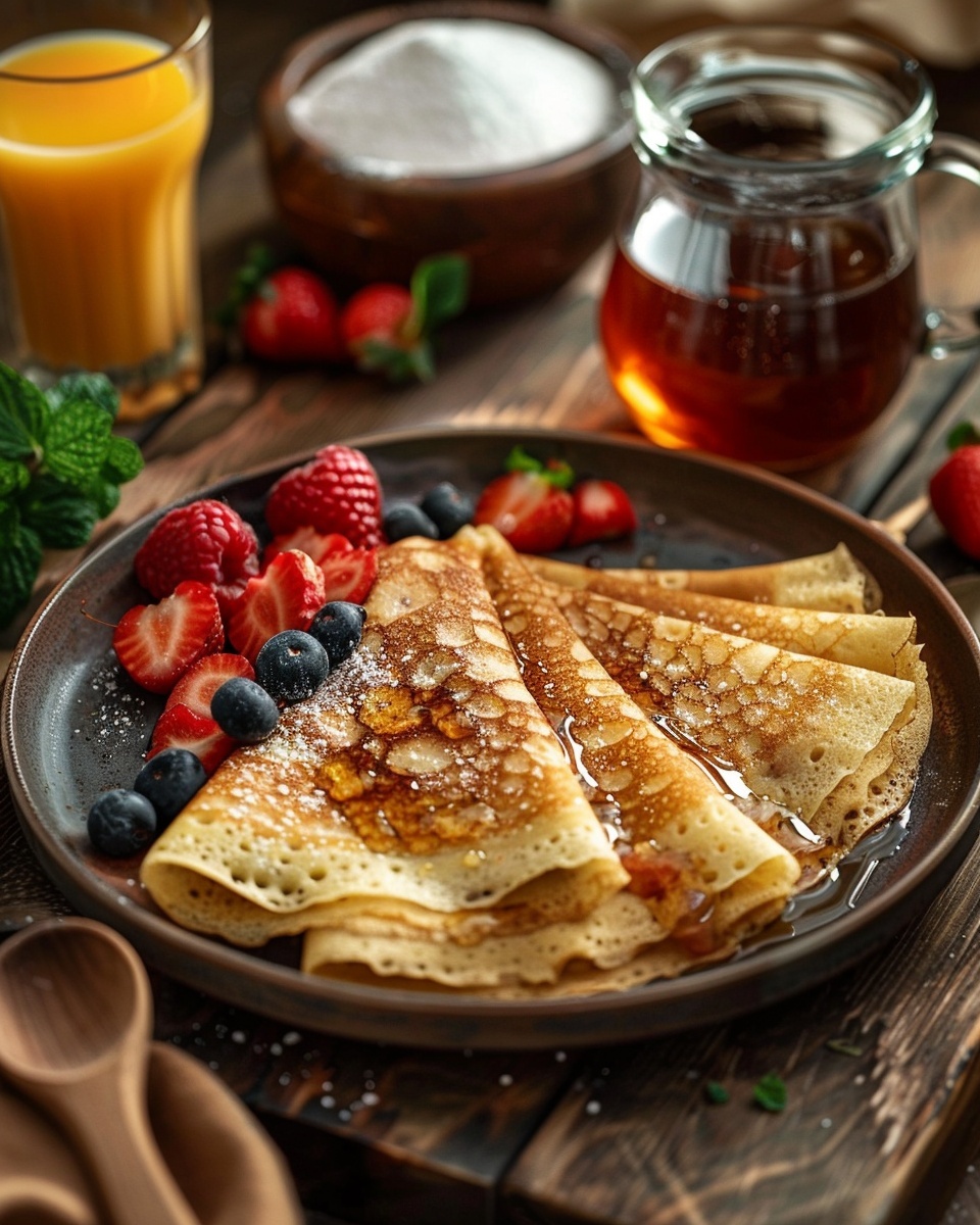 Crêpes à la bière légères