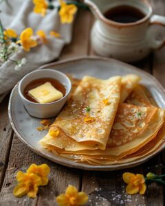 Crêpes à la fleur d’oranger