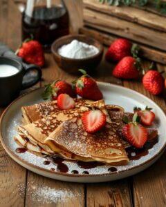 Crêpes au chocolat fondant