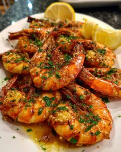 Crevettes Ail Persil Grillées