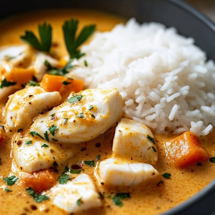 Curry Poisson Crémeux