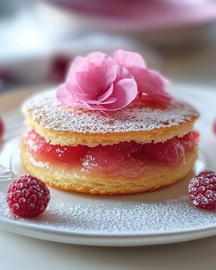 Gâteau Biscuits Roses