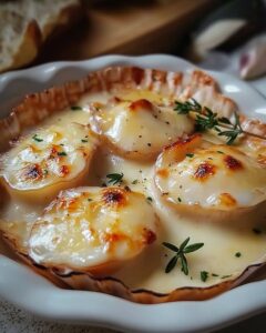 Saint-Jacques Crémeuses Délicieuses