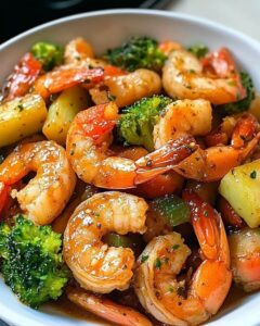 Sauté Crevettes Légumes