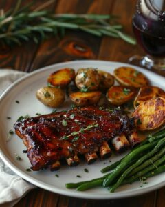 Travers de porc marinés miel soja