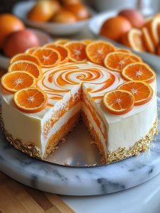 Cheesecake Orange Crémeux
