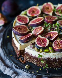 Cheesecake Végétalien Figue-Pistache
