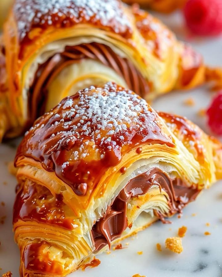Croissants Nutella Caramel
