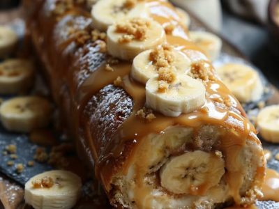 Gâteau Banane Caramel Facile et Inratable