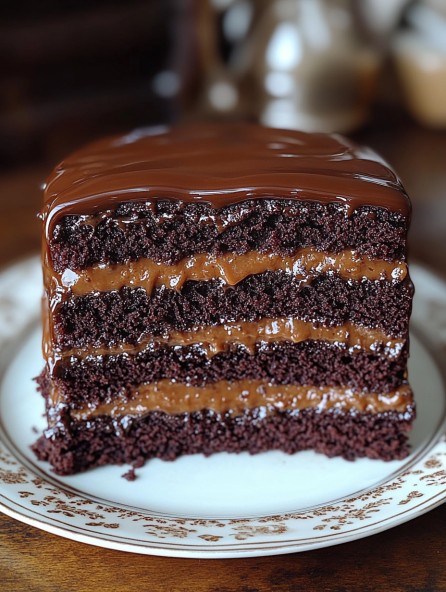 Gâteau Chocolat Caramel