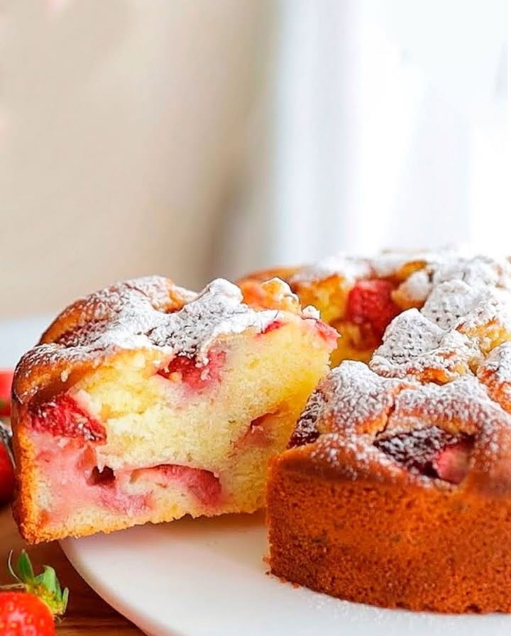 Gâteau Fraises Rafraîchissant