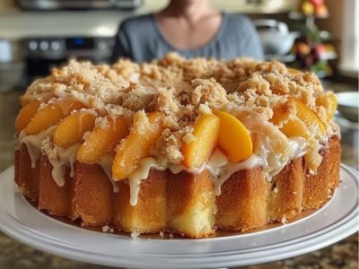 Gâteau Pêche-Bretzel Moelleux : La Recette Facile