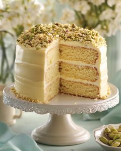 Gâteau Pistache Chocolat Blanc