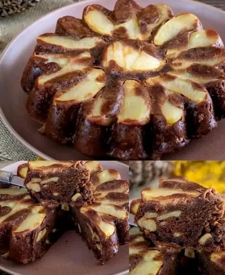 Gâteau Pommes Chocolat