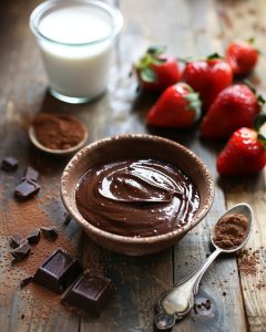 Glace au chocolat onctueuse