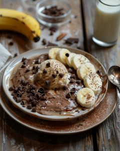 Glace banane chocolat