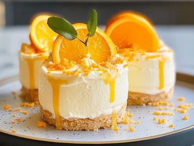 Mini Cheesecakes Orange : une recette facile
