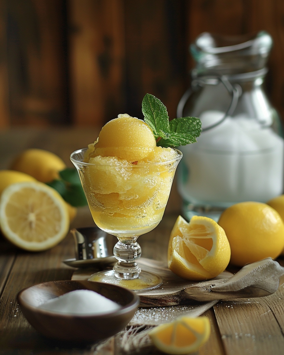 Sorbet citron rafraîchissant