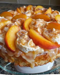 Tarte Pêches Crème