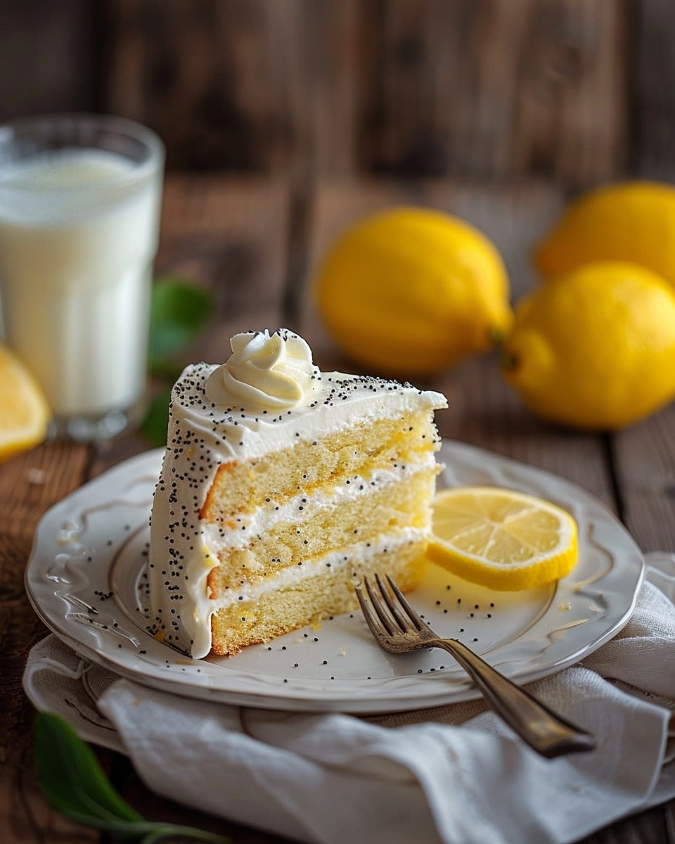 Cake au citron pavot