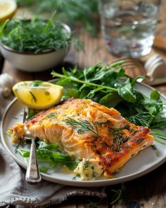 Cake au saumon fumé et aneth