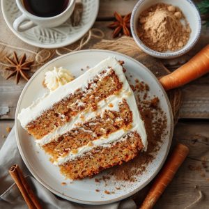 Recette Délicieuse du Cake aux Carottes et Cannelle