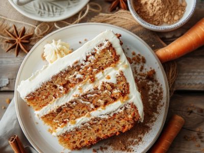 Recette Délicieuse du Cake aux Carottes et Cannelle