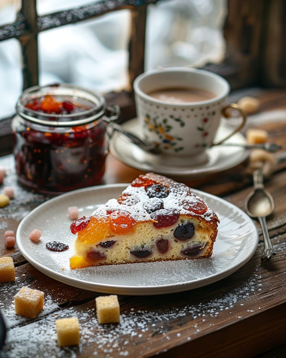 Cake aux fruits confits