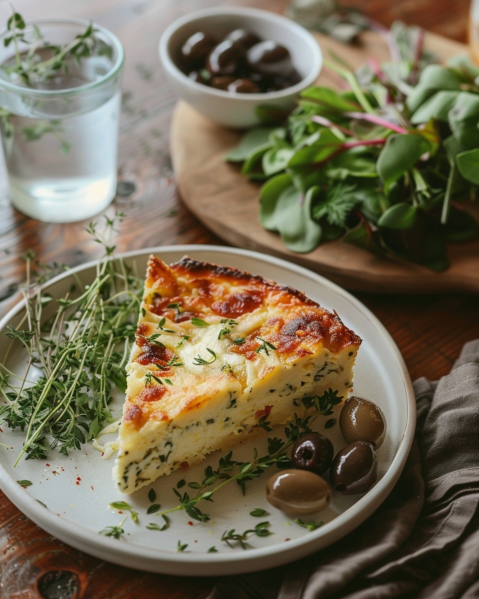 Cake aux herbes et feta