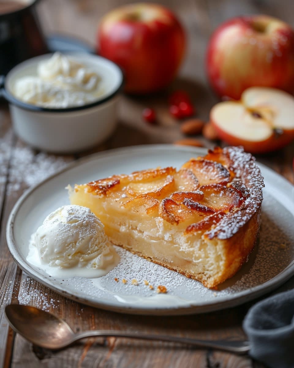 Cake aux pommes caramélisées
