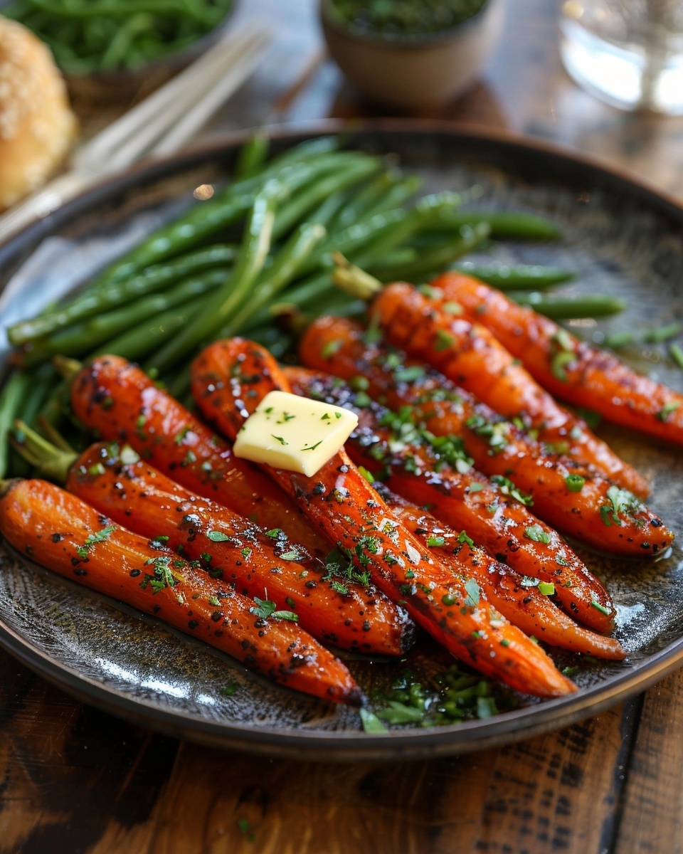 Carottes glacées au beurre