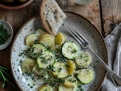 Recette Délicieuse de Courgettes Sautées à la Crème