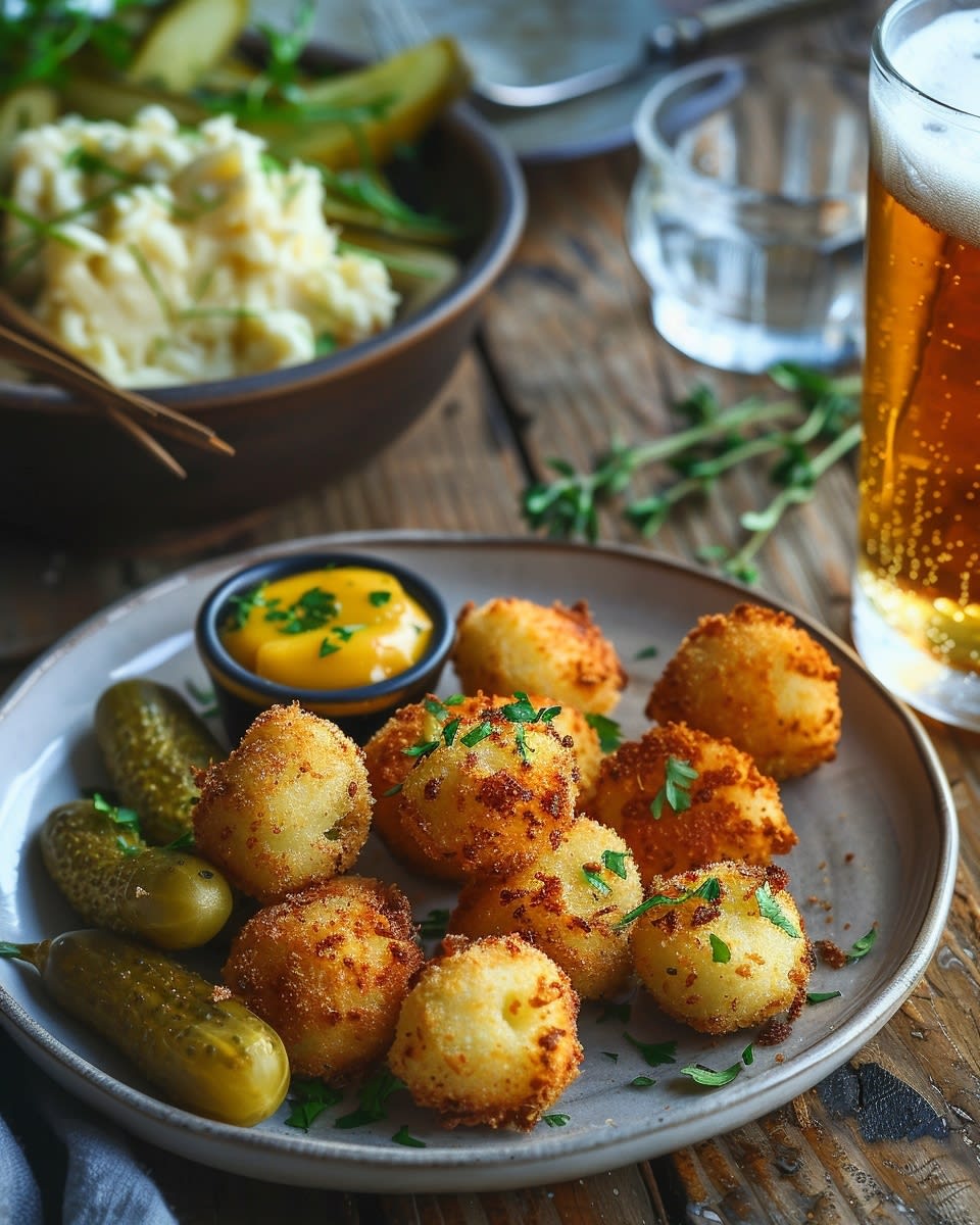 Croquettes de fromage fondantes