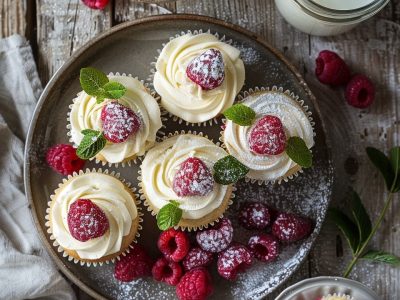 Recette Délicieuse : Cupcakes à la Framboise et Mascarpone